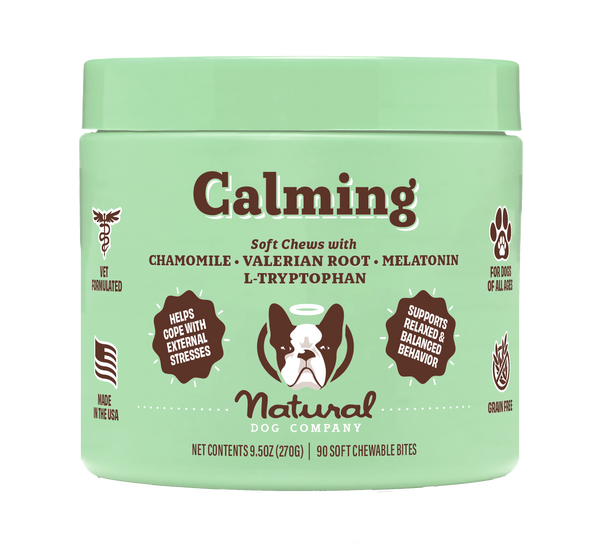Заспокійливі вітаміни для собак Natural Dog Company Calming Supplemnet (90шт в банці)
