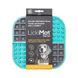 Килимок антистрес для вилизування для собак LickiMat Slomo Turquoise, комбінований із функцією слоуфідера