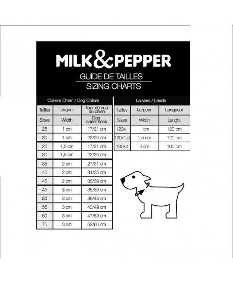Нашийник для собак Milk&Pepper Зоряний пил рожевий, Розмір 30x1.5