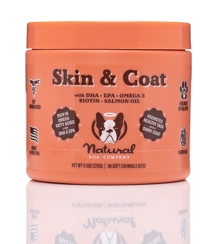 Вітамінний комплекс для шкіри і шерсті собак Skin&Coat Natural Dog Company 90шт в банці