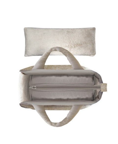 Сумка переноска для собак Milk&Pepper Capsule Bag срібна Розмір S (32x16x22см)