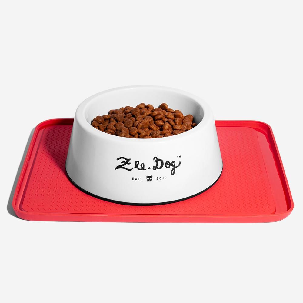 Мат підставка для мисочок для собак Zee.Dog Coral кораловий колір