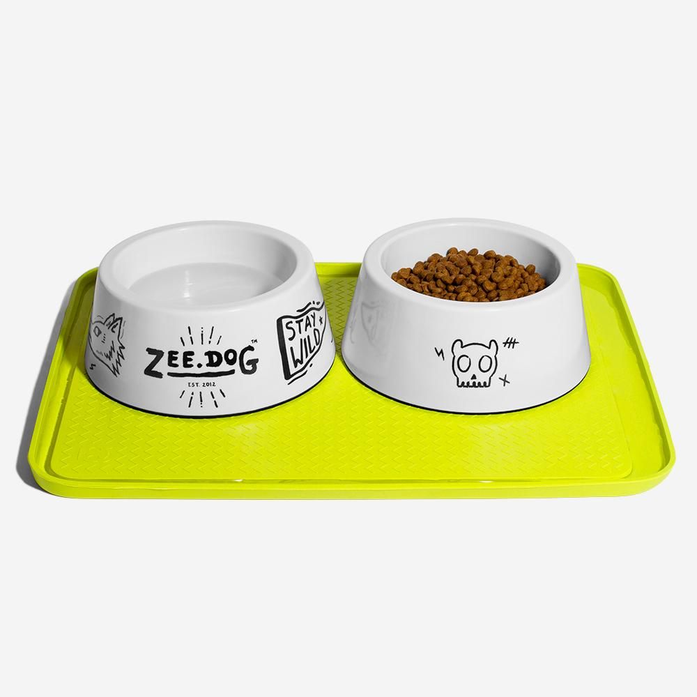 Мат підставка для мисочок для собак Zee.Dog Lime колір лайм