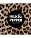 Ошейник кожаный для собак Milk&Pepper Леопард, Размер 30x1.5