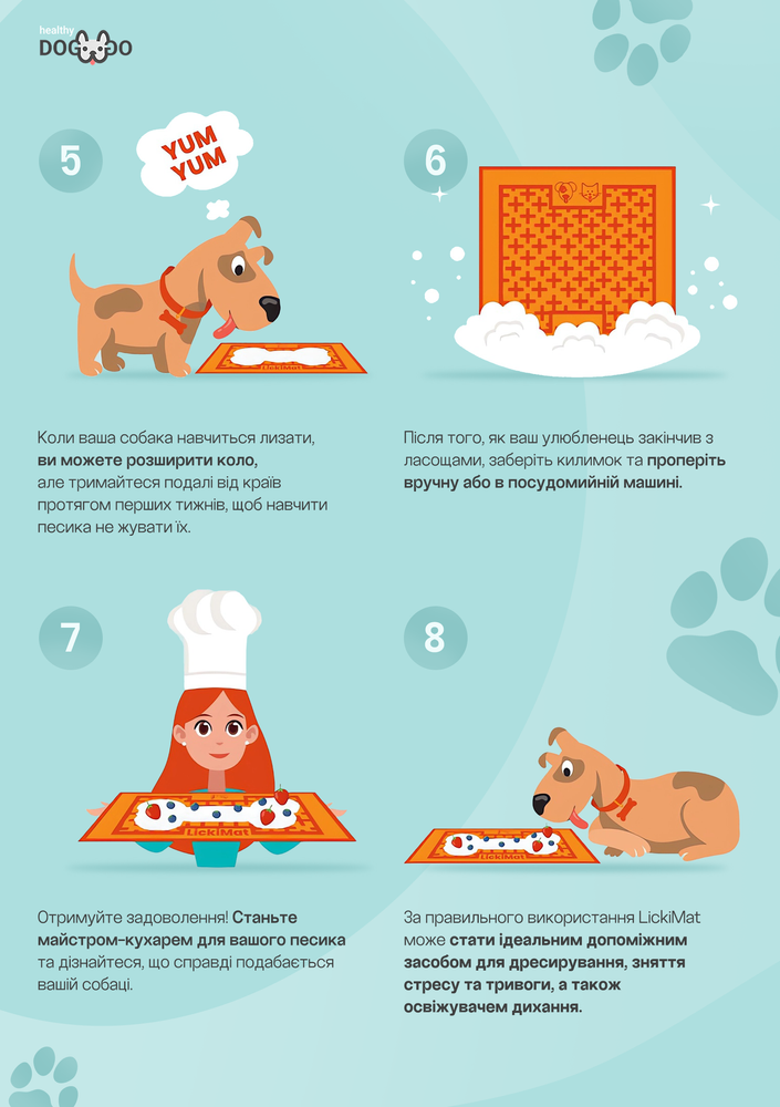Килимок антистрес для вилизування для собак LickiMat Buddy Orange, мʼяка основа