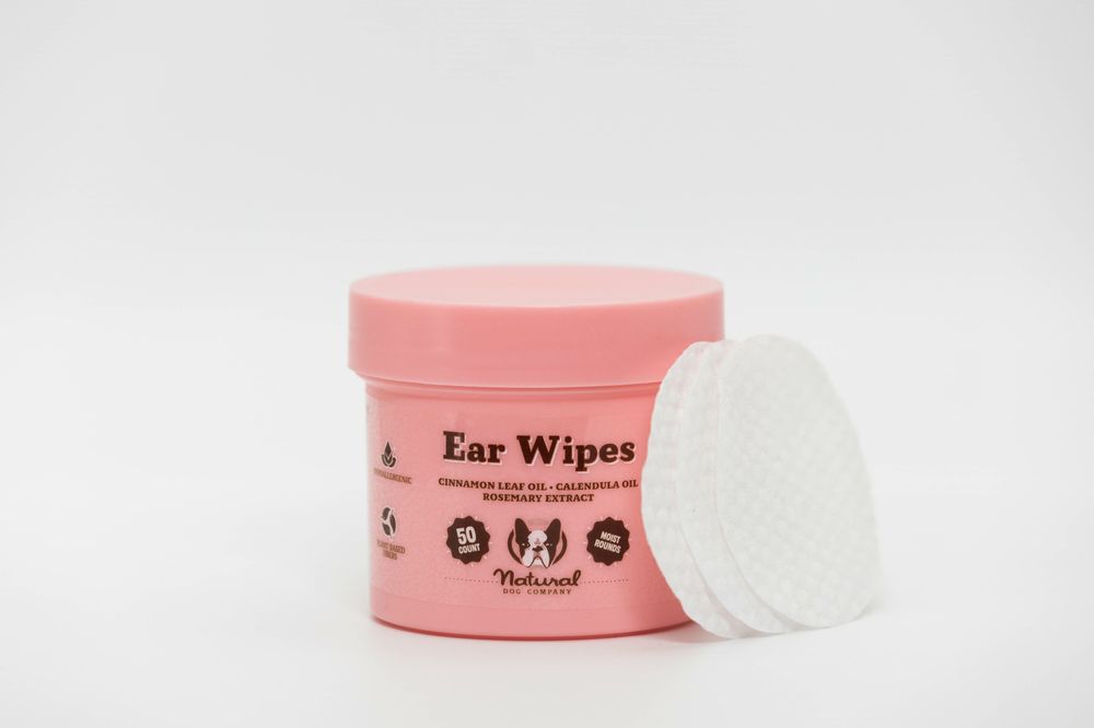 Салфетки для гигиены ушей Ear Wipes Natural Dog Company, 50 шт