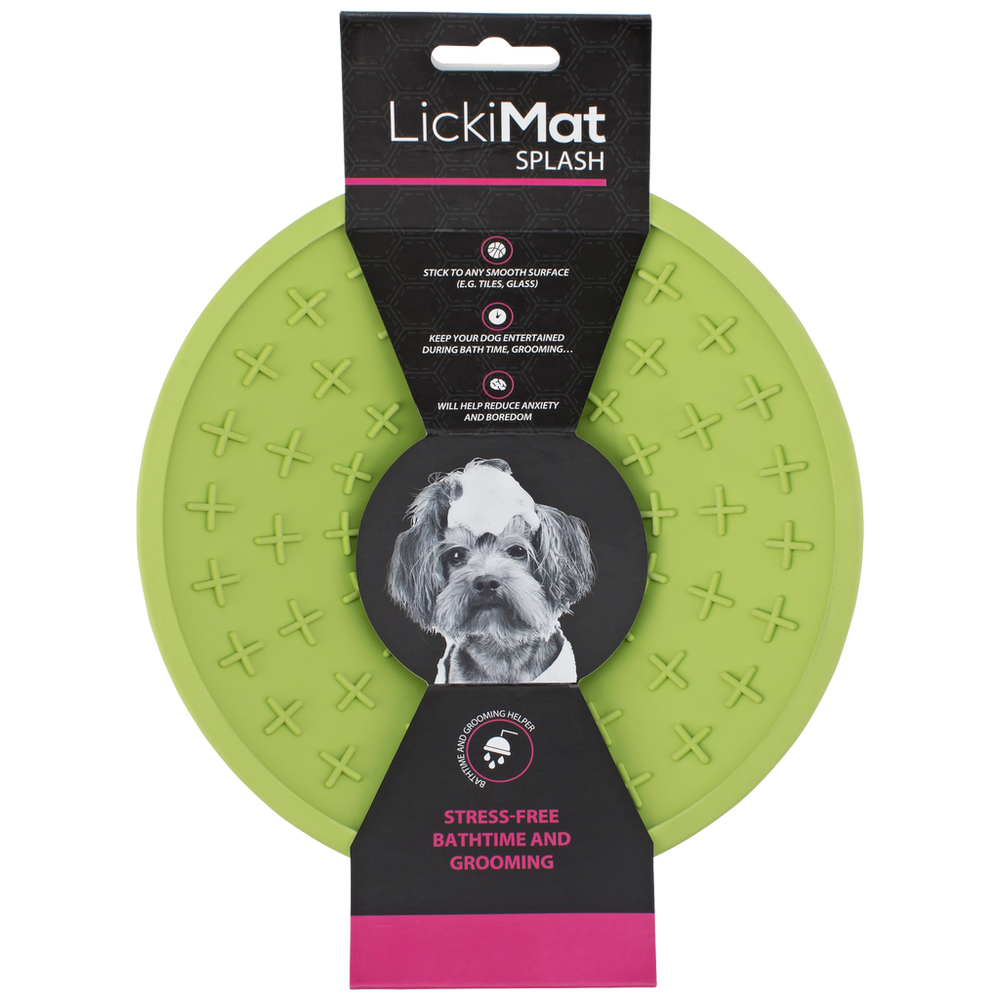 Мисочка антистрес для вилизування для собак LickiMat Splash Green, на присосках