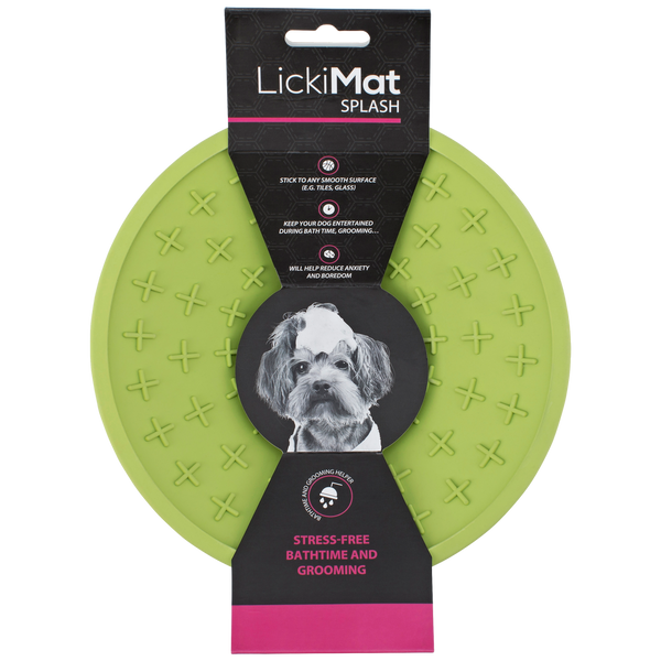 Мисочка антистрес для вилизування для собак LickiMat Splash Green, на присосках