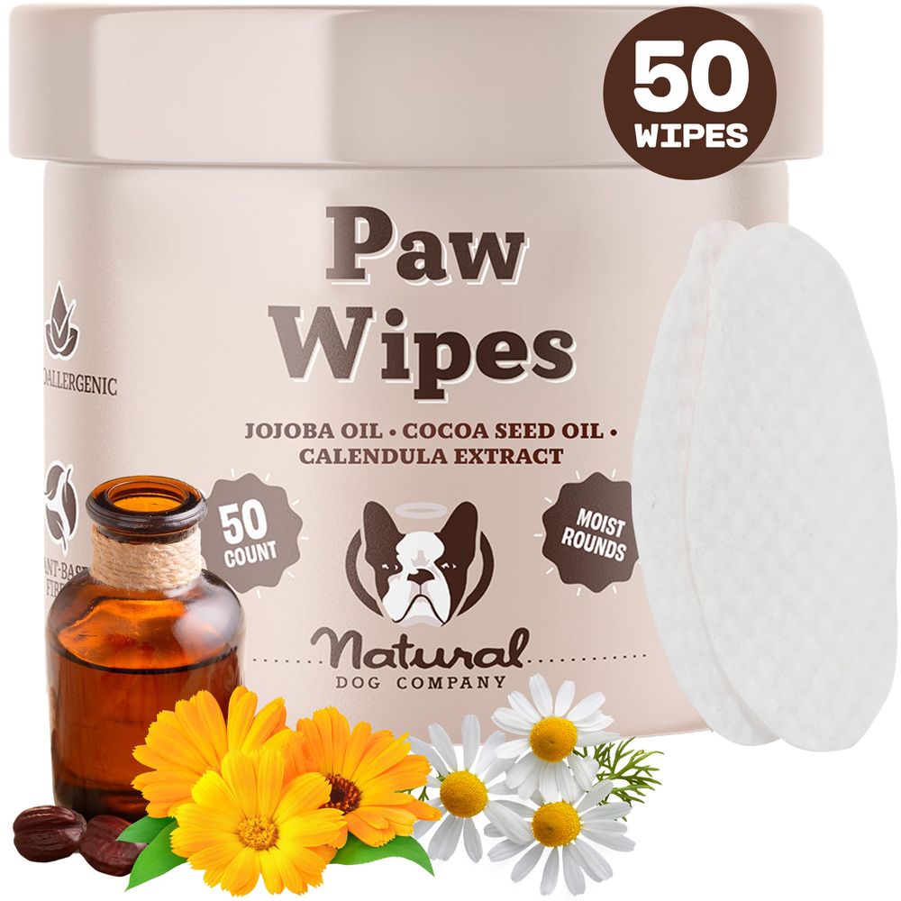 Салфетки для лап Paw Wipes Natural Dog Company, 50 шт