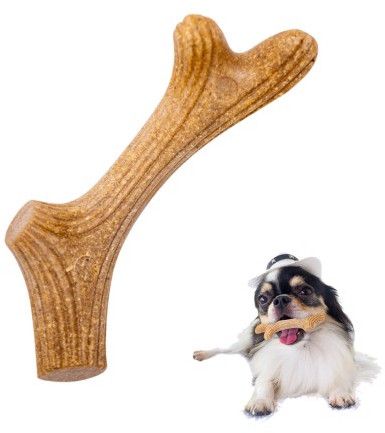 Іграшка для Собак ріг жувальний Gigwi Wooden Antler з Натурального Деревного Волокна S 14 см