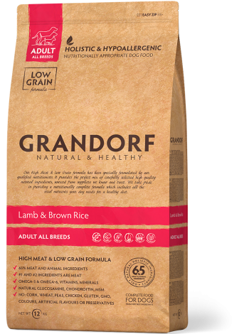 Grandorf Медіум - Сухий комплексний корм Ягня з бурим рисом для дорослих собак всіх порід 1кг