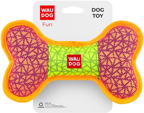Іграшка для собак WAUDOG Fun "Кістка" 20х12 см Рожева