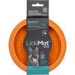 Мисочка антистресс для вылизывания для собак LickiMat UFO Orange, на присосках