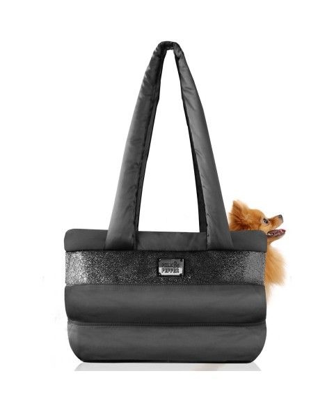 Сумка переноска для собак Milk&Pepper Capsule Bag чорна Розмір S (32x16x22см)
