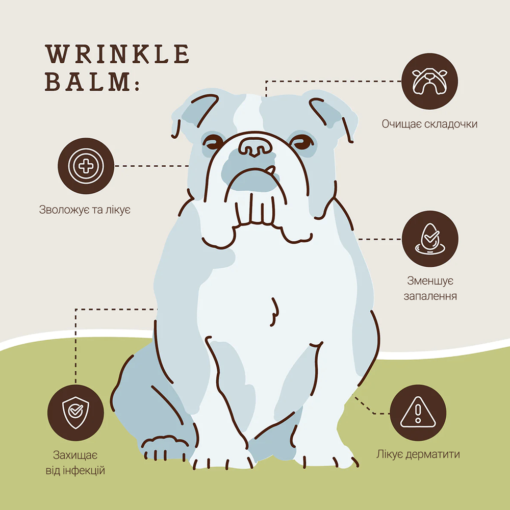 Бальзам для складочок Wrinkle Balm Natural Dog Company 4.25мл стік
